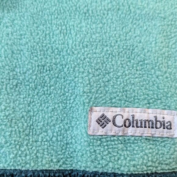 Columbia Benton Springs 1/2 Snap Pullover, Green Color Block, Women's 3X - Picture 2 of 10